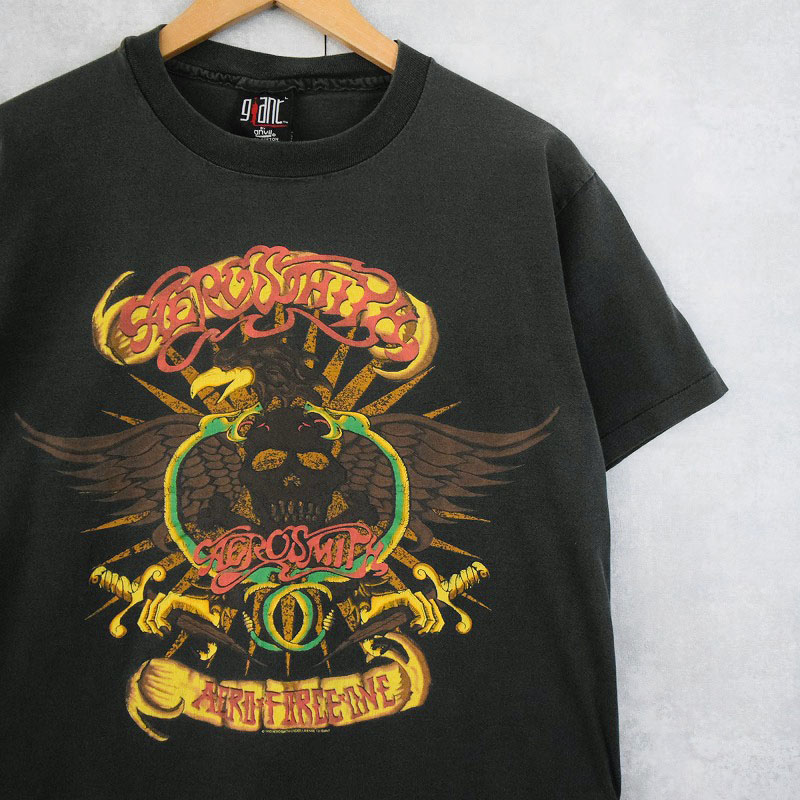 激渋！ビンテージ！】90's AEROSMITH エアロスミス Tシャツ黒