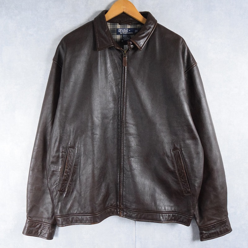 90s Ralph Lauren ラルフローレン レザージャケット ヴィンテージ 90