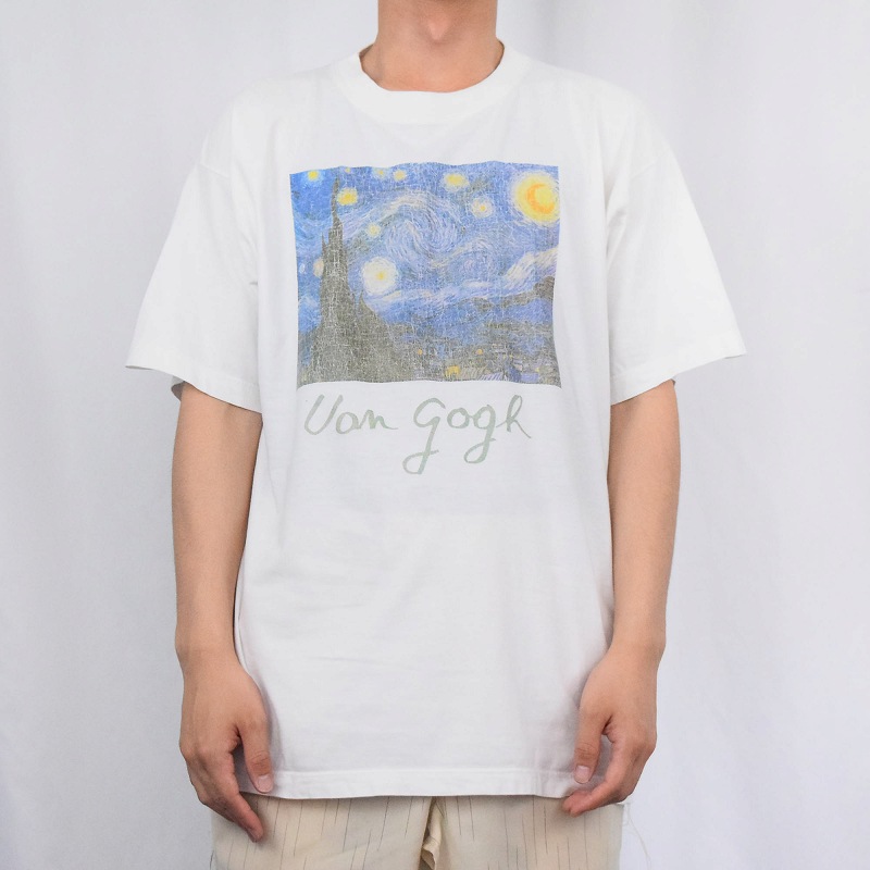 希少◎90s Vincent Van Gogh Tシャツ 絵画 ゴッホ XL ゴッホ