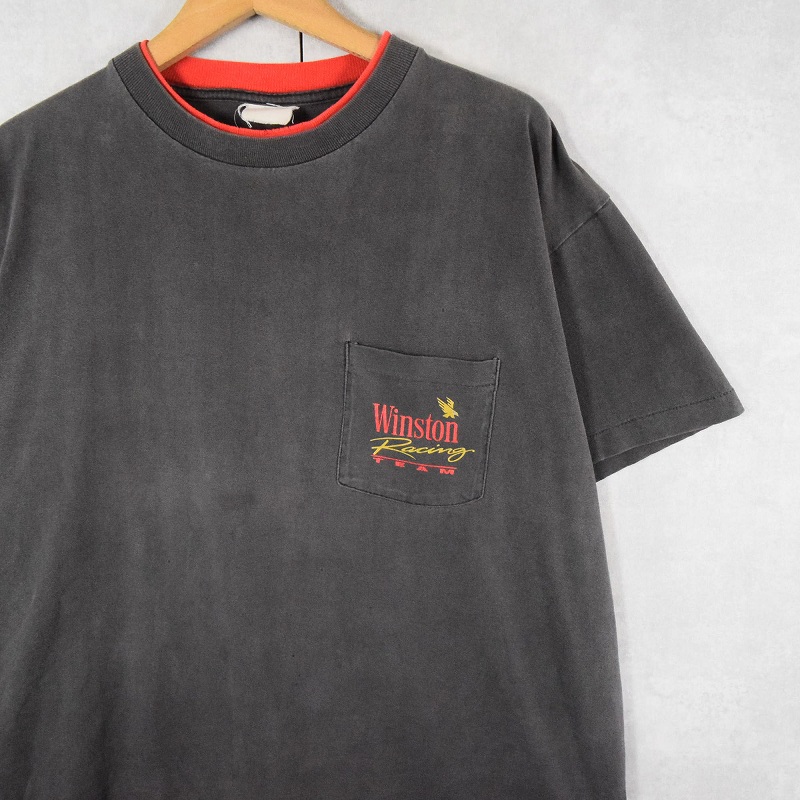 90s 90年代 ウィンストン 黒 ブラック 半袖 フェード│ヴィテージ古着