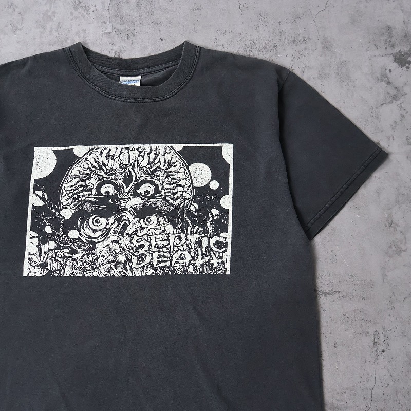 pushead Tシャツ パスヘッド septic death zorlac 白 90s pushead