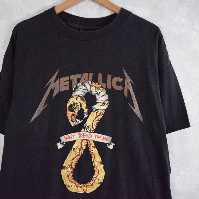 90年代 90s メタリカ パスヘッド アメリカ製 ブラック 黒 バンド 指紋