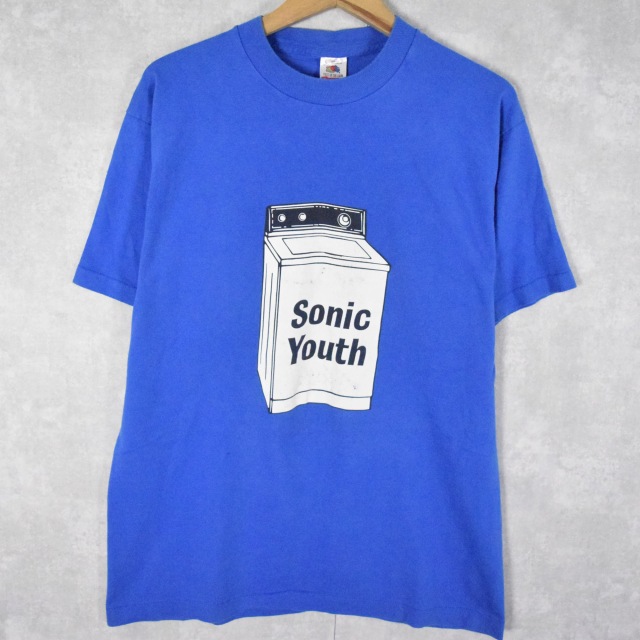 90〜00'sヴィンテージバンドtシャツSonic Youth Tシャツ 青 90〜00's