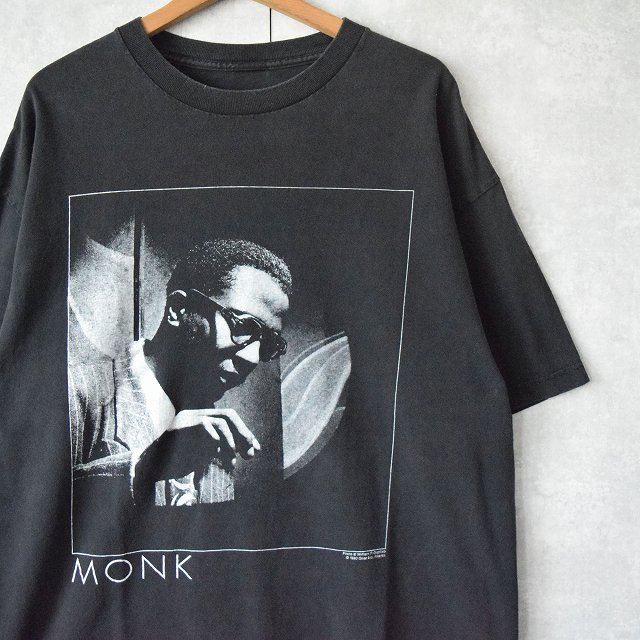 90s VINTAGE Tシャツ セロニアス・モンク JAZZ XL 黒