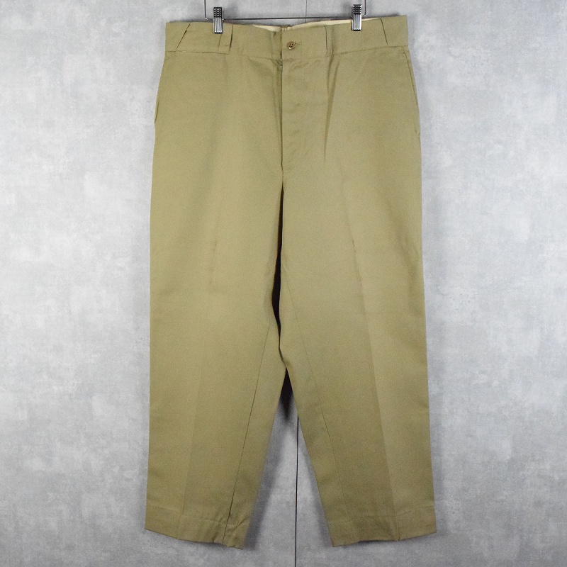 70s 70年代 アメリカ軍 ミリタリー チノパン パンツ ボトムス ベージュ