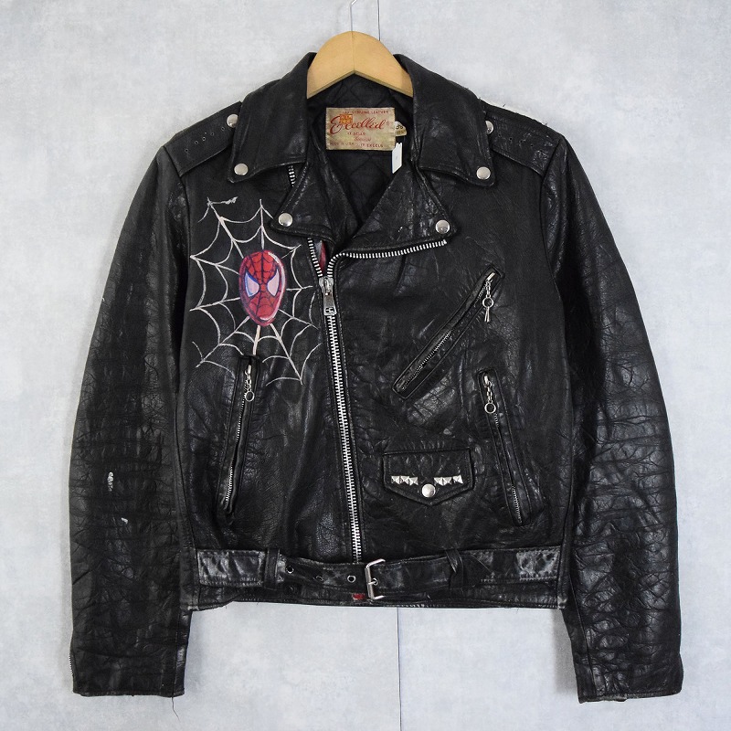 70年代 70s エクセル アメリカ製 革ジャン レザージャケット