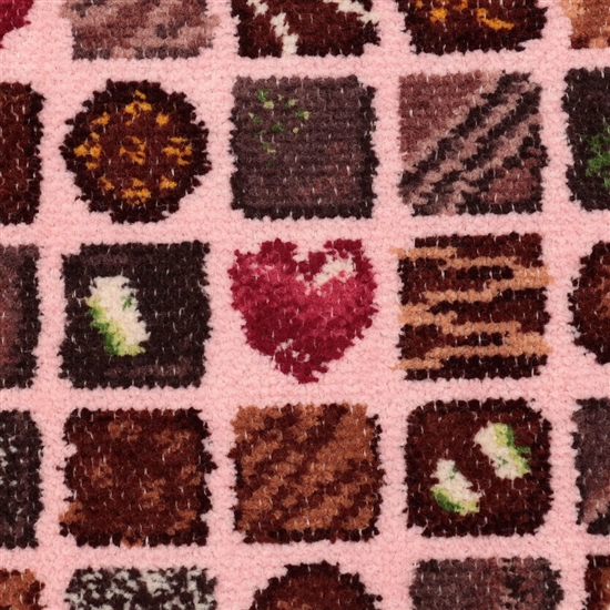 コフレドゥショコラ ハンカチ（WEB限定）(ペールピンク×ピンク