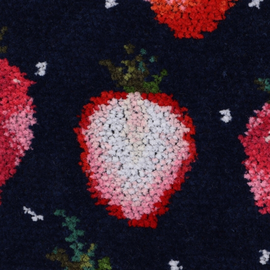 ストロベリードット ハンカチポーチ(ネイビー): LOVERARY BY FEILER