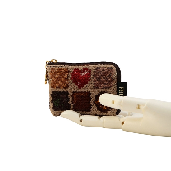 コフレドゥショコラ サイドポーチ FDC-257059(ベージュ): FEILER