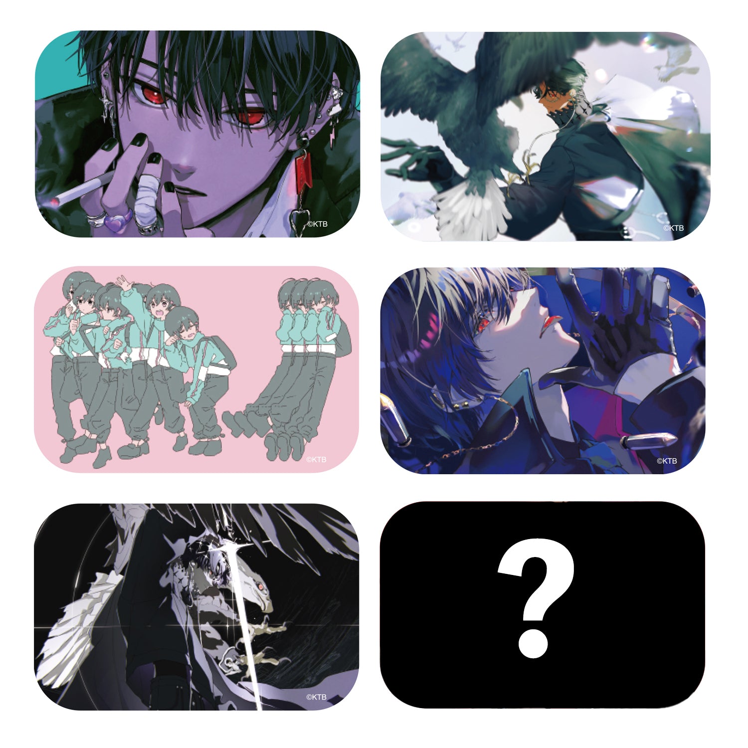 怪盗ヘブンズナイツ ブラインドキラ缶バッジ KAITO&鏡音レン 怪盗