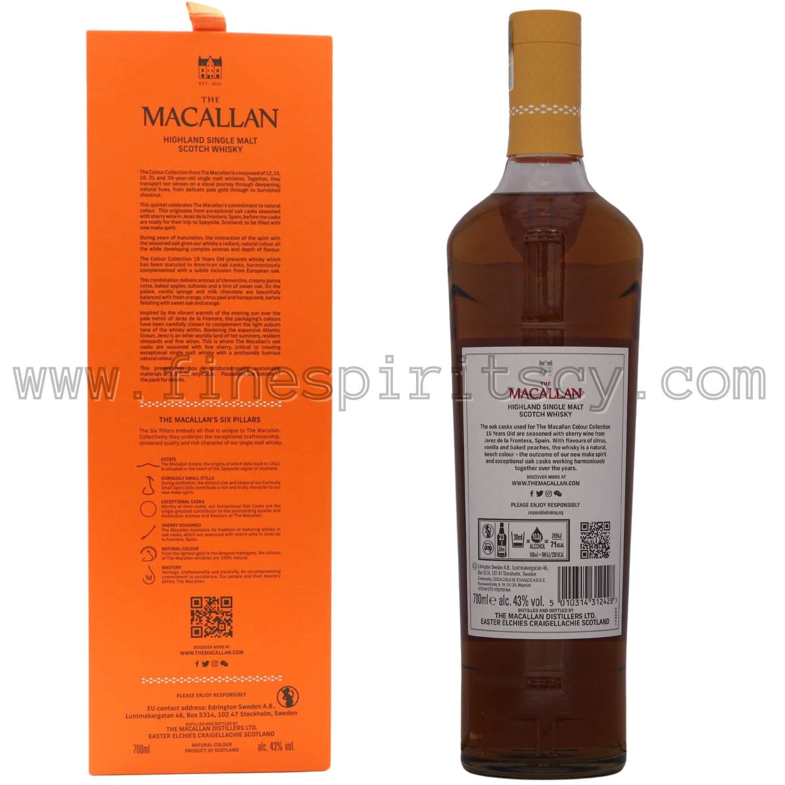 Macallan Colour Collection 18 Year Old 700ml 43%