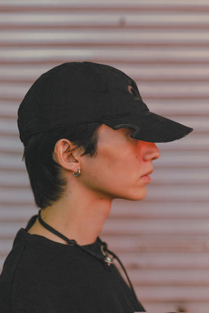 Distressed Notch Cap / Faded Black ノッチ ブラック キャップ FIFTH