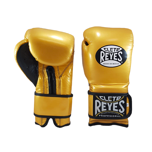CLETO REYES HOOK AND LOOP GOLD GLOVES – FIGHT 2 FINISH