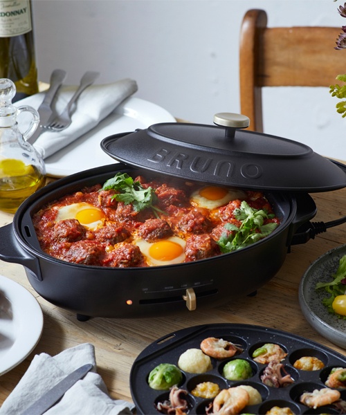 オーバルホットプレート ハーフプレート&グリルプレートセット