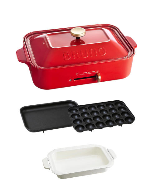 FS】コンパクトホットプレート セラミックコート鍋セット ホワイトの