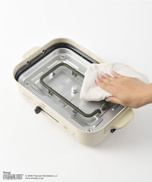 FS】PEANUTSコンパクトホットプレート エクリュの通販 | BRUNO online
