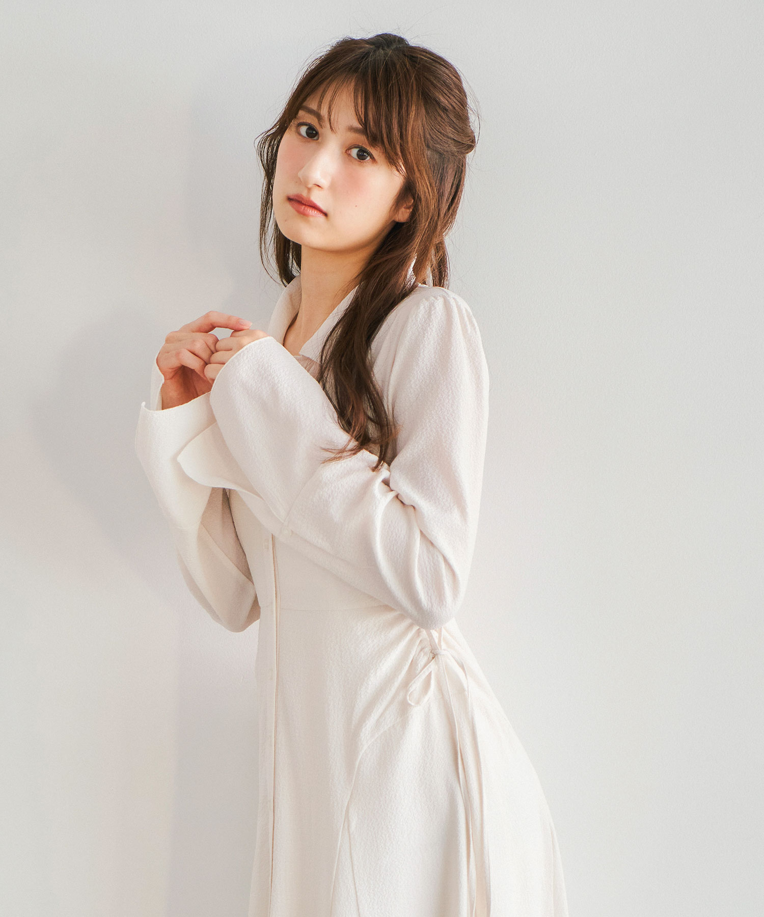 ギャザードロストジャカードワンピース｜PETAL ONLINE（ペタルオンライン）