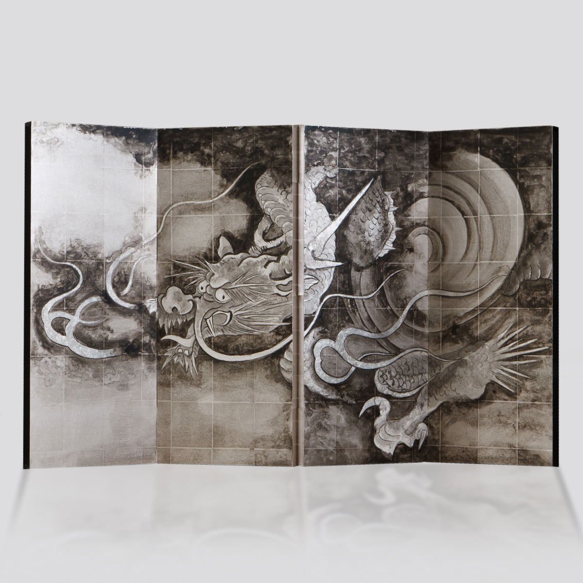 四曲小屏風 雲龍図 | HAKUICHI BUSINESS｜日本らしい金箔のお土産や