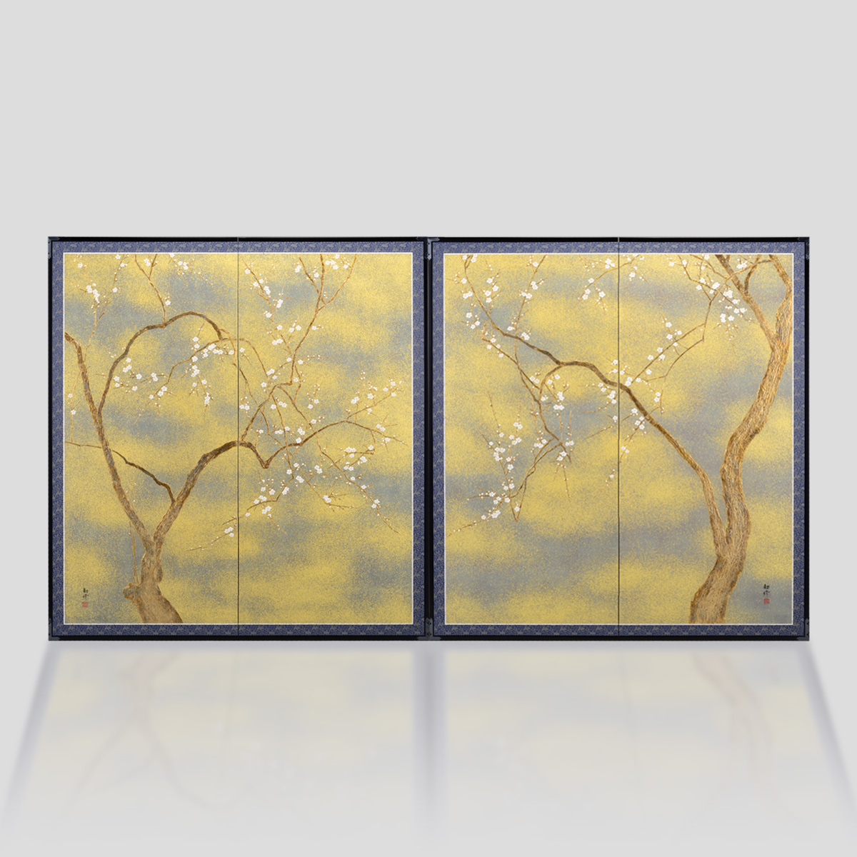 屏風金色和室昭和