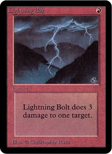 稲妻/Lightning Bolt ジャッジ褒賞 英語foil 旧枠 稲妻/Lightning Bolt
