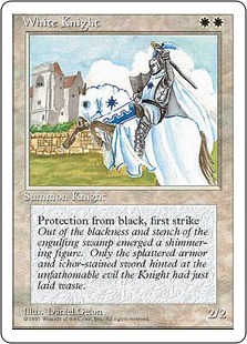 □黒枠□《白騎士/White Knight》[4EDBB] 白U | 日本最大級 MTG通販