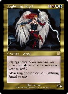 Foil】《稲妻の天使/Lightning Angel》[APC] 金R | 日本最大級 MTG通販
