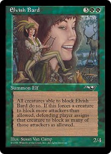 エルフの抒情詩人/Elvish Lyrist 金枠 mtg 公式戦使用不可 エルフの抒情詩