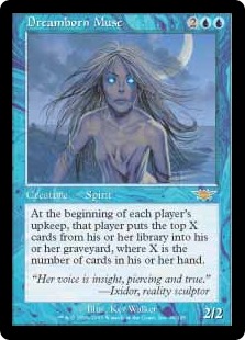 Foil】《夢生まれの詩神/Dreamborn Muse》[LGN] 青R | 日本最大級 MTG