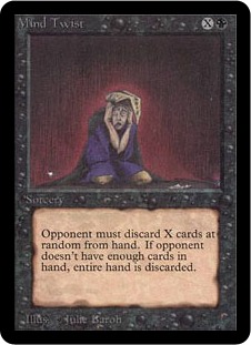 MTG 精神錯乱/Mind Twist 旧枠30A PSA10