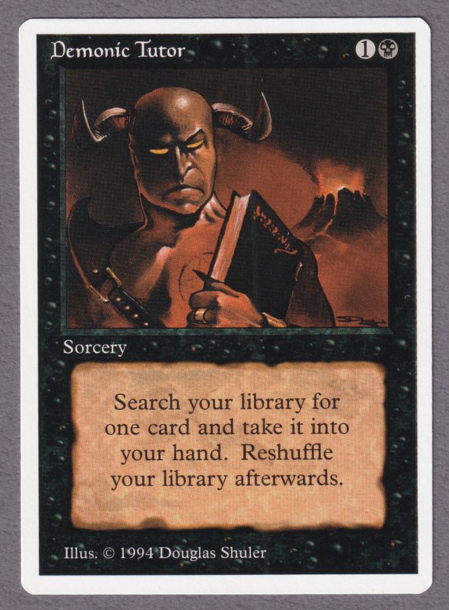 悪魔の教示者/Demonic Tutor》[2ED] 黒U | 日本最大級 MTG通販サイト