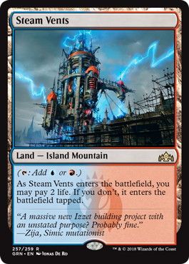 蒸気孔/Steam Vents》[GRN] 土地R | 日本最大級 MTG通販サイト「晴れる屋」