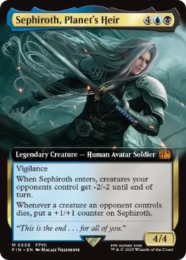 Foil】(553)《星の継承者、セフィロス/Sephiroth, Planet's Heir》[FIN
