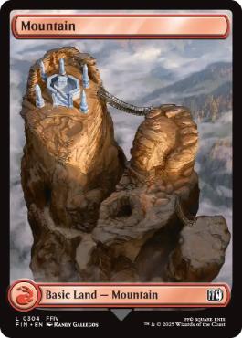 Foil】(304)□フルアート□《山/Mountain》[FIN] 土地 | 日本最大級