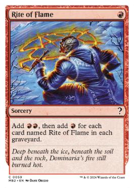 059)《炎の儀式/Rite of Flame》[MB2] 赤C | 日本最大級 MTG通販サイト