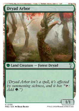 108)《ドライアドの東屋/Dryad Arbor》[MB2] 土地U | 日本最大級 MTG