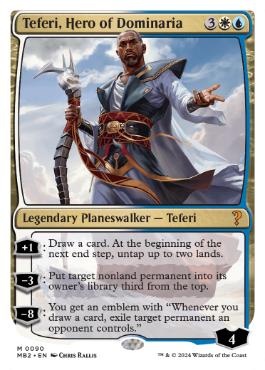 ドミナリアの英雄、テフェリー/Teferi, Hero of Dominaria》[DOM] 金R