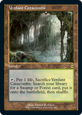 MTG 新緑の地下墓地 Secret Lair 260)《新緑の地下墓地/Verdant