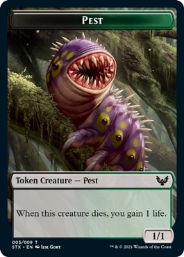 005)《邪魔者トークン/Pest token》[STX] 金 | 日本最大級 MTG通販