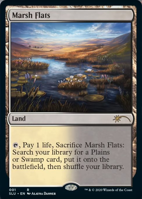 MTG 湿地の干潟 Secret Lair 4枚セット 英語 EN 状態難あり MTG 湿地の