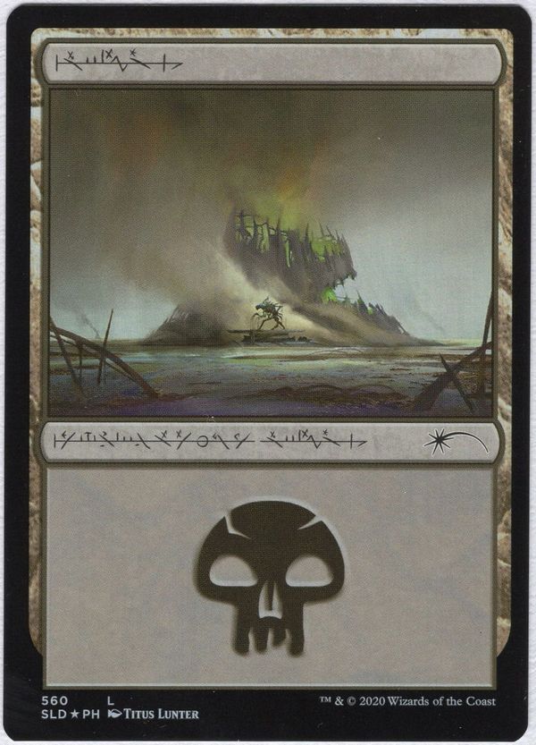 Foil】(560)□ファイレクシア語□《沼/Swamp》[SLD] 土地 | 日本最大級