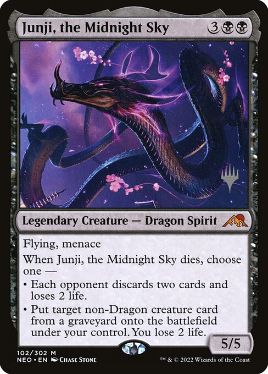 mtg 超稀少 アーティストサイン入り 夜の星、黒障 chk 夜の星、黒瘴