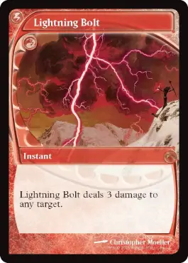 未使用美品】稲妻/Lightning Bolt（Secret Lair）4枚 未使用美品】稲妻