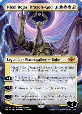 □絵違い□《龍神、ニコル・ボーラス/Nicol Bolas, Dragon-God》[WAR