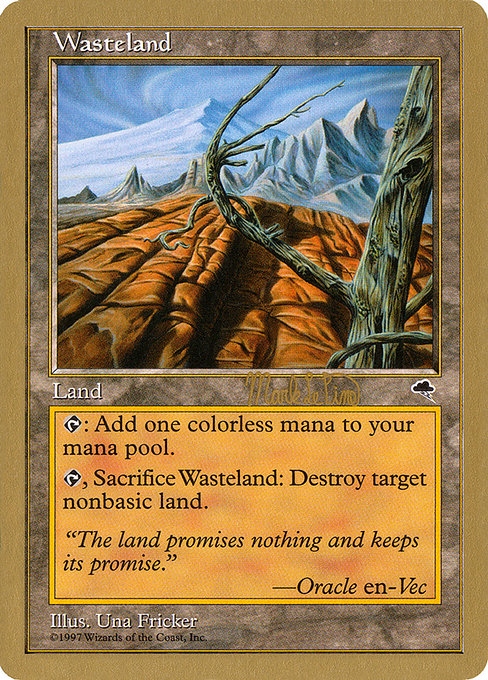 MTG テンペスト 不毛の大地 英語版 MTG 不毛の大地 Wasteland [TMP