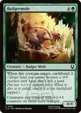 MTG アナグマモグラの仔 / Badgermole Cub ミントモール / MINT GAMES