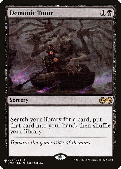 Foil】《悪魔の教示者/Demonic Tutor》[UMA] 黒R | 日本最大級 MTG通販