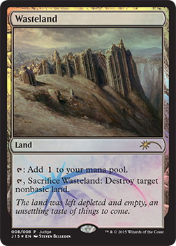 MTG 不毛の大地/Wasteland ジャッジ褒賞 FOIL 旧枠 DCI