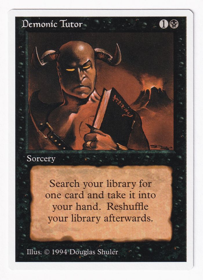 悪魔の教示者/Demonic Tutor》[Summer Magic] 黒U | 日本最大級 MTG