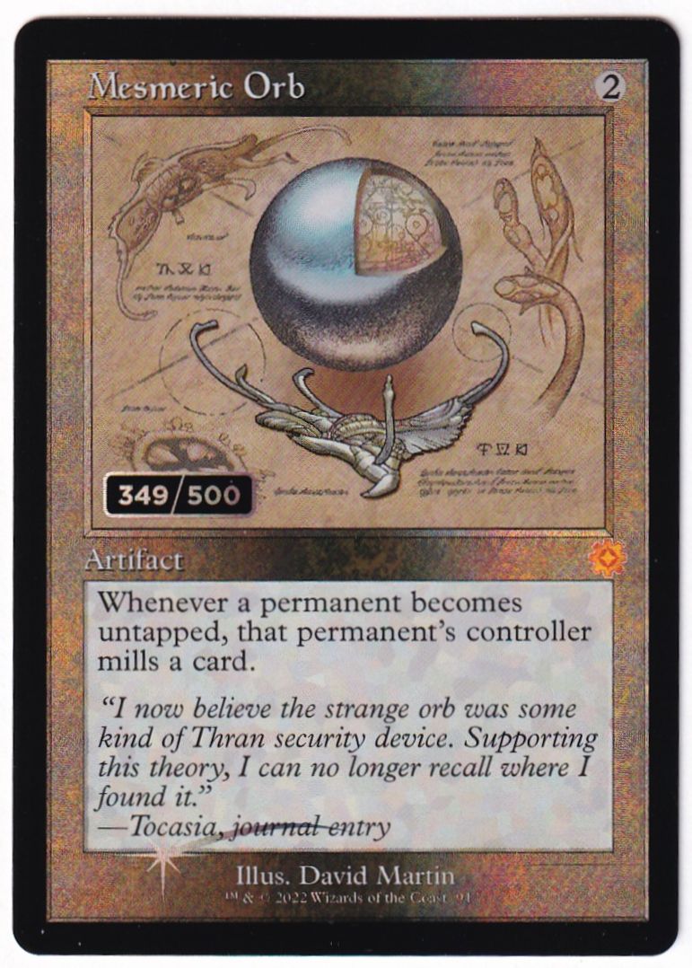 ダブルレインボウ・Foil】(094)□設計図□《催眠の宝珠/Mesmeric Orb