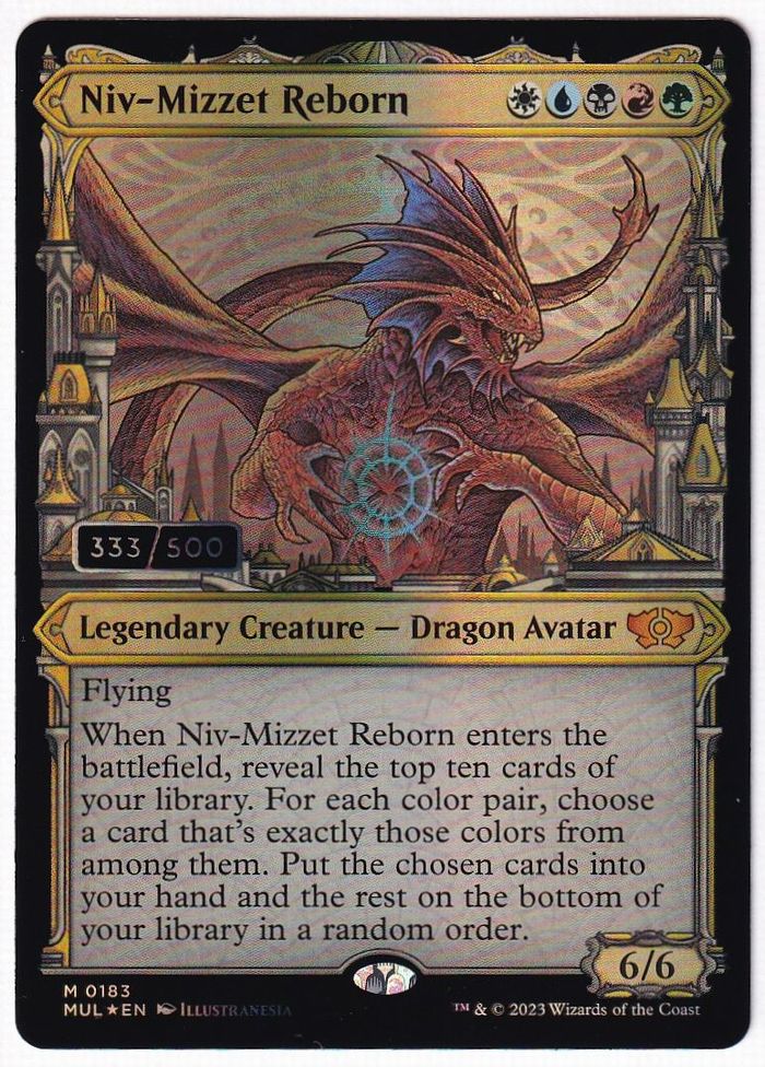 ダブルレインボウ・Foil】(183)《ニヴ＝ミゼット再誕/Niv-Mizzet